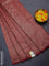 Banarasi semi silk saree maroon with allover thread & zari weaves and woven border
