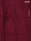 Banarasi semi silk saree maroon with allover thread & zari weaves and woven border