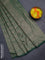 Banarasi semi silk saree green with allover thread & zari weaves and woven border
