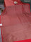 Banarasi semi silk saree red with allover thread & zari weaves and woven border