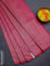 Banarasi semi silk saree pink with allover thread & zari weaves and woven border