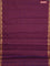 Coimbatore cotton saree dual shade of purple with allover self emboss and thread woven border