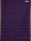 Coimbatore cotton saree purple with allover self emboss and thread woven border