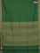 Coimbatore cotton saree green and sandal with allover self emboss and thread woven border