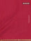 Arani semi silk saree dual shade of maroon with plain body and small zari woven border