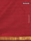 Arani semi silk saree maroon with plain body and zari woven border