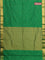 Arani semi silk saree green with zari woven rudhraksha buttas and zari woven border