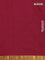 Arani semi silk saree wine shade with plain body and zari woven border
