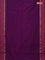 Arani semi silk saree purple and green shade with plain body and paisley zari woven simple border