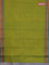 Chettinad cotton saree light green and green with thread woven buttas and thread woven border