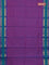 Chettinad cotton saree purple and teal green with allover checked pattern and rattapet zari woven border
