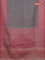 Chappa saree grey and mauve pink with allover small zari checked pattern and printed border