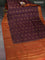 Banarasi tussar silk saree brown and orange with thread & zari woven buttas and woven border