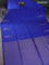 Kanchipuram soft silk saree royal blue with silver zari woven buttas and long silver zari woven paisley butta border