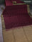 Kanchipuram soft silk saree wine shade and chikku shade with zari woven buttas and zari woven butta border