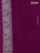 Banarasi chiffon silk saree pink and purple with silver zari woven buttas and silver zari woven border