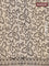 Jaipur cotton saree beige and black with allover butta prints and printed border