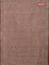 Jaipur cotton saree beige and rust shade with allover prints and printed border