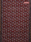 Jaipur cotton saree maroon and sandal with allover kalamkari prints and printed border