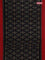 Ikat cotton saree black and red with allover ikat weaves and simple border