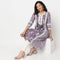 Abstract Printed Kurta with Lace Highlight