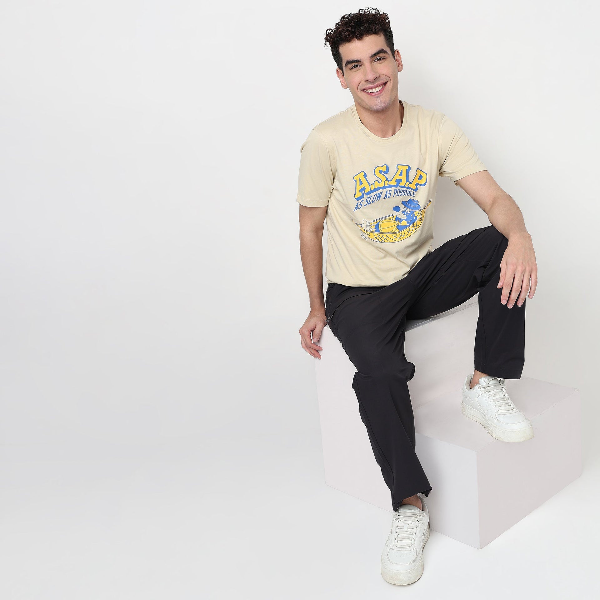 Cotton Crew Neck Graphitee