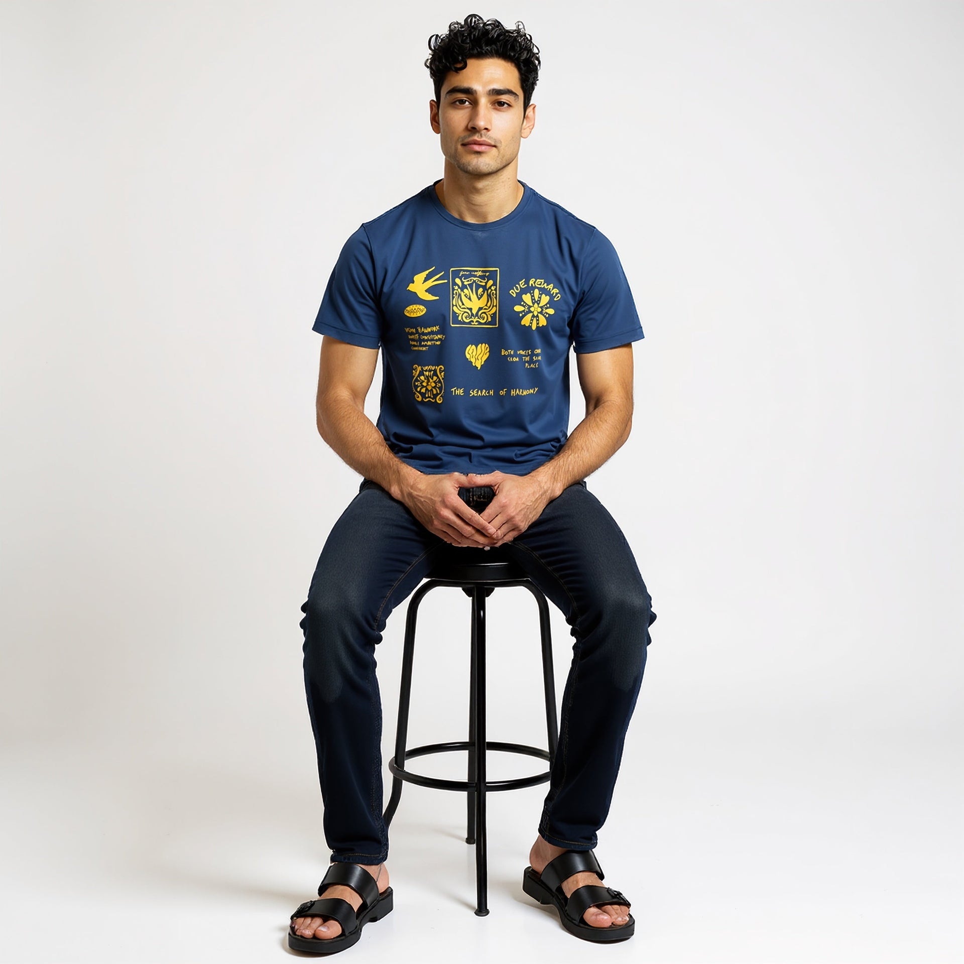 Cotton Crew Neck Graphitee