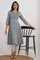 Blue Handblock Printed Flared Kurta in Fine Cotton
