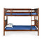 Dom Solid Wood Bunk Bed (Cappuccino)
