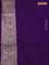 Banarasi uppada silk saree violet with allover zari woven mina weaves and zari woven border
