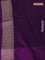 Banarasi uppada silk saree purple with allover zari woven brocade weaves and zari woven border
