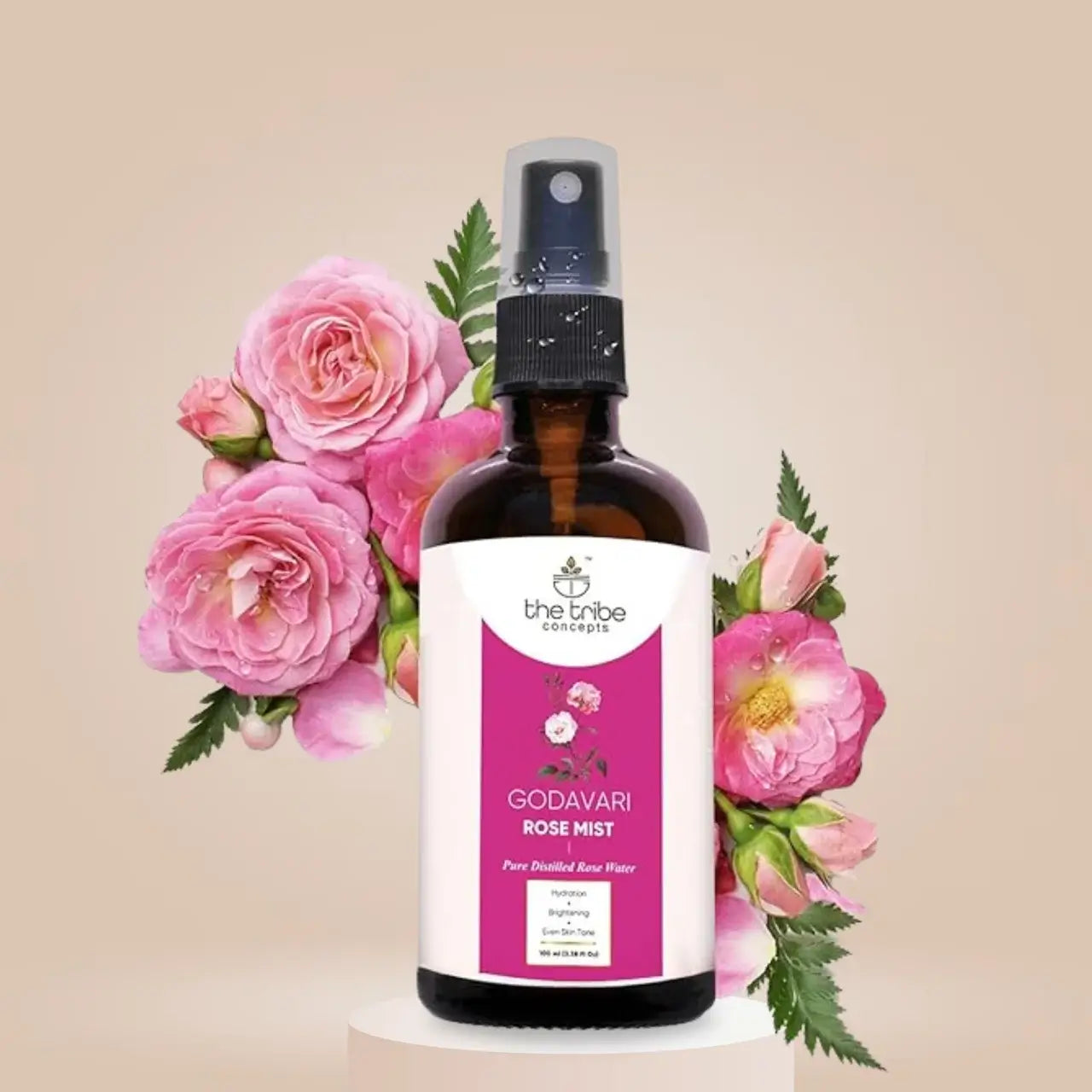 Godavari Rose Mist - 100% Pure Steam Distilled Facial Toner