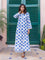 Floral Jaal Block Printed Cotton Long Kurta
