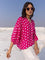 Rose Pink Modal Kaftan Top - Comfort Fit