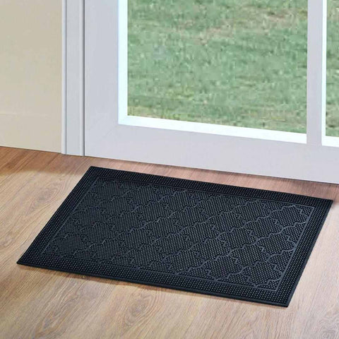 1pc Winter Candy Pine Decor Doormat, Indoor Outdoor Carpet, Christmas Brown  Christmas Tree Front Welcome Doormat, Non-Slip Rubber For Seasonal Holiday