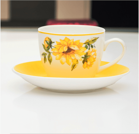 Rosa Black 165 ml Cappuccino Cup & Saucer - Barista Pro