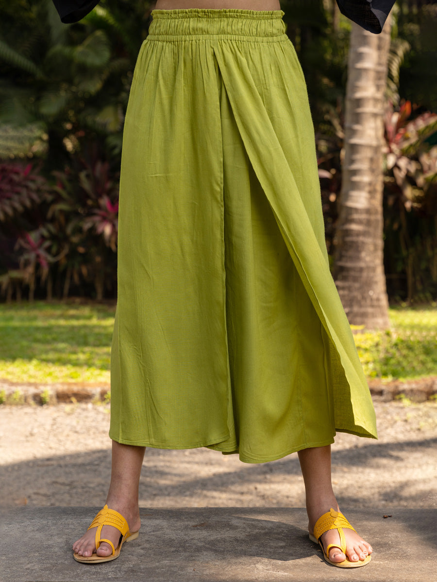 Hanoi Green Wrap-around Pants