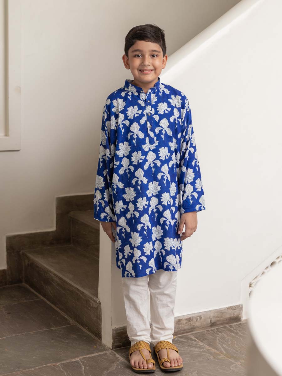 Hriday Blue Long Kurta