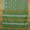 Bhagalpuri saree green with allover butta prints and zari woven border