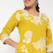 V Neck With Gusset Printed Kurta