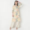 V-Neck Notch Collar Printed Kurta