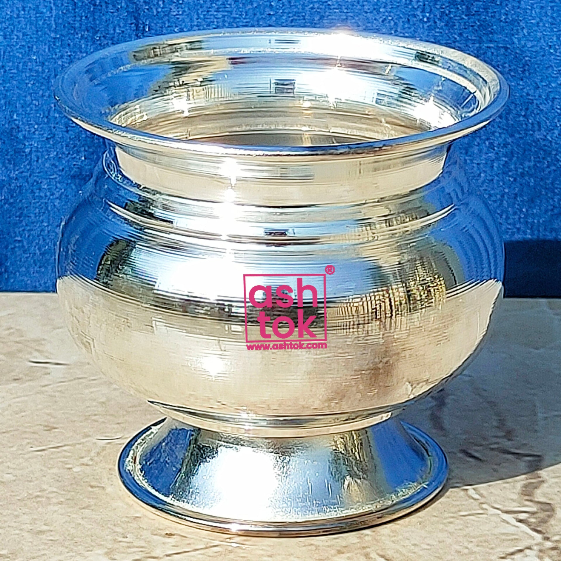 German Silver Chandan Bowl, Gandham Bowl, KumKum Bowl