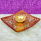 Square Shape Brass Jali Patta Diya, Decorative Diya, Brass Oil Lamp (Pack of 2 Pcs)