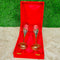 Brass Wine Glass, Silver Plated Brass Champagne Flutes Coupes Wine Glass 2 Piece Set (Red Box)