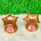 Copper Deep Five Star Diya, Decorative Puja Diya (Pack of 2 Pcs)