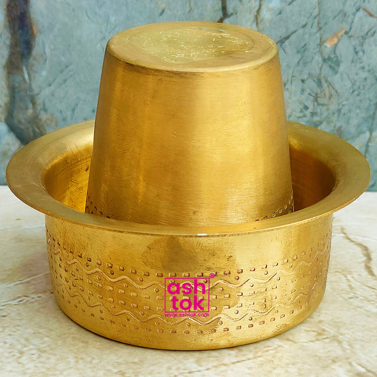 Brass Handi for Cooking 5 Litre Capacity Shiny and Sturdy Perfectly Fit in  Your Home Kitchen, Hotel, Restaurant | Brass Utensils Golden