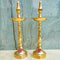 Brass Kashi Shamai Diya, Brass Kuthu Vilakku, Oil Lamp, Traditional Puja Diya (Pack of 2 Pcs)