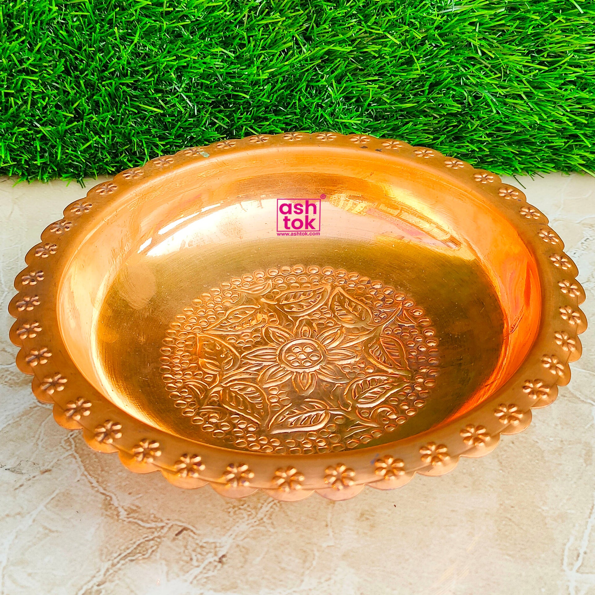 NS Brass MEENAKARI PUJA THALI Complete Set for Daily Worship - Combo Set :  : Home & Kitchen