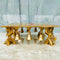 BRASS CHESS BOARD TABLE, BRASS ANTIQUE CHOWKI