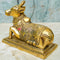 Brass Antic Shiva Nandi Idol For Puja, Antic Nandi Statue, Decorative Piece At Home for Puja